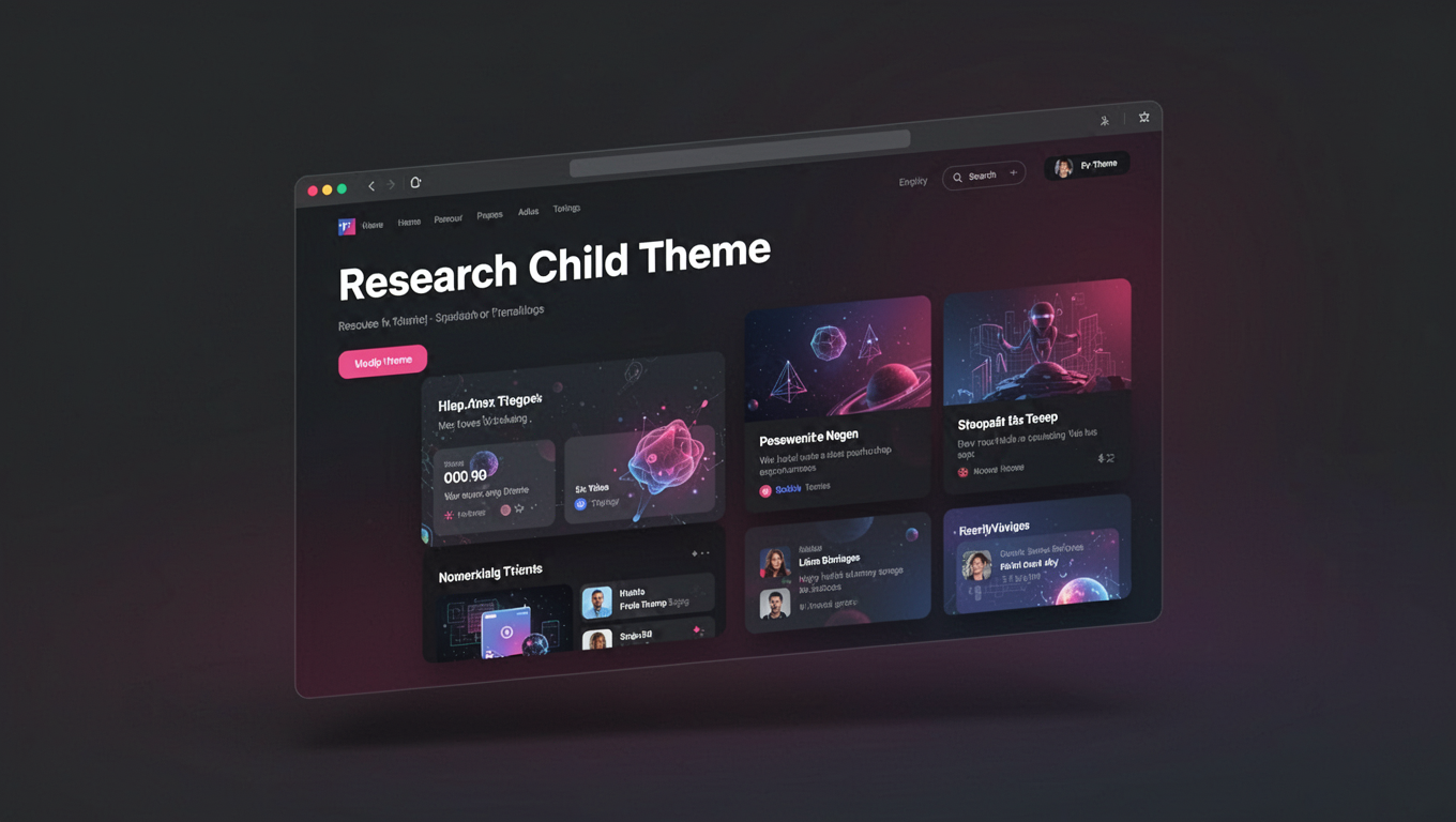 Preview of Research Child Theme