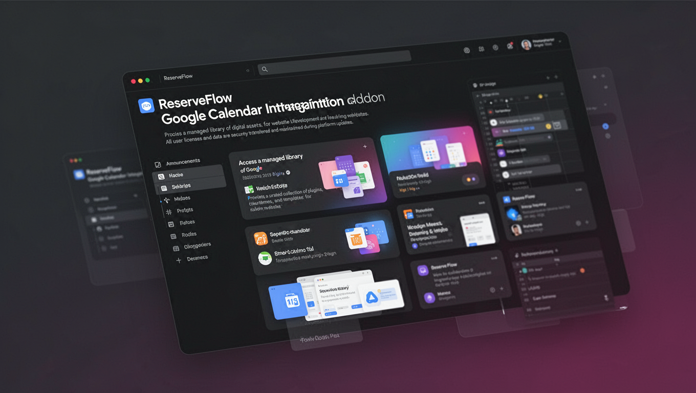 Preview of ReserveFlow - Google Calendar Integration Addon