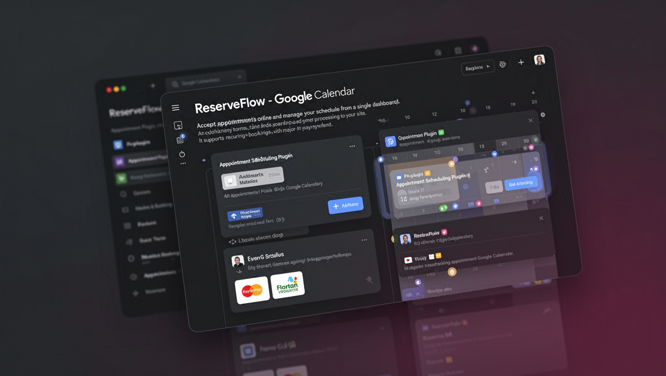 Preview of ReserveFlow - Google Calendar