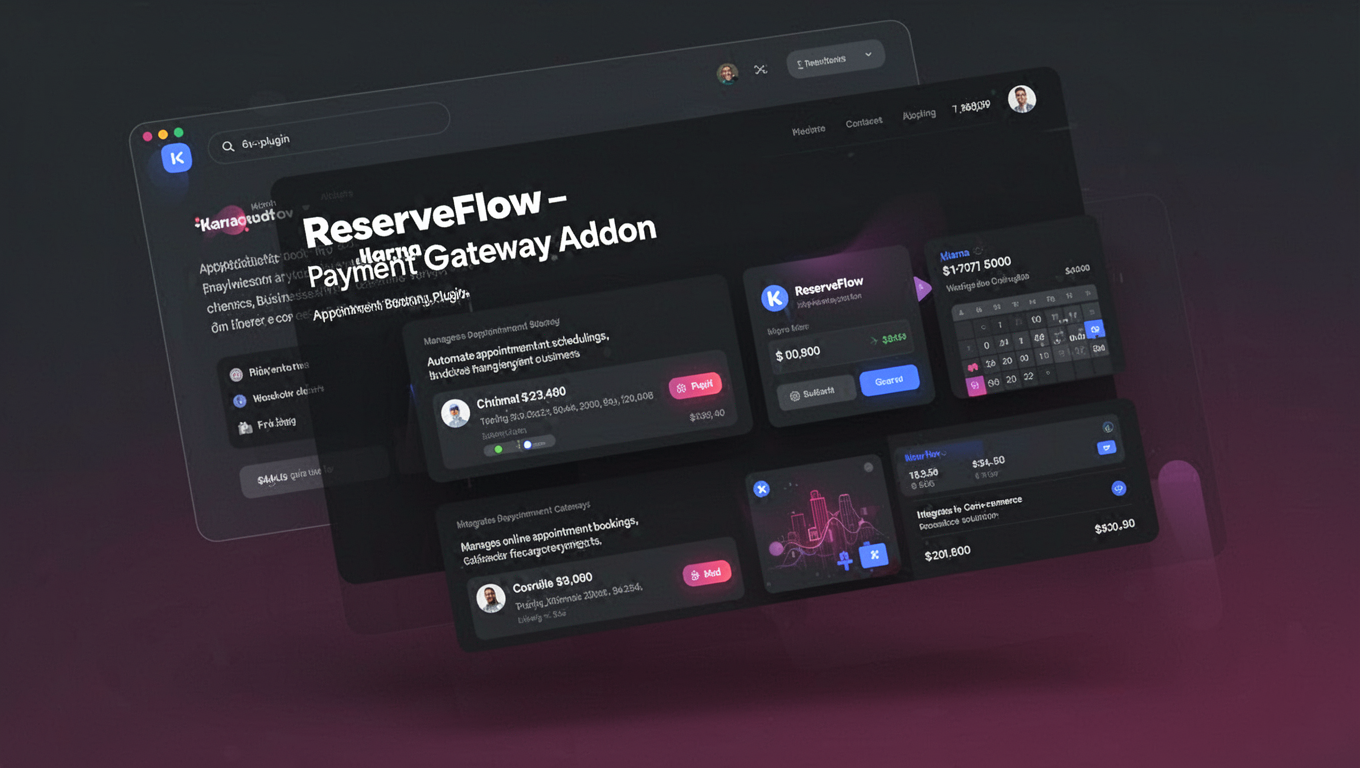 Preview of ReserveFlow - Klarna Payment Gateway Addon