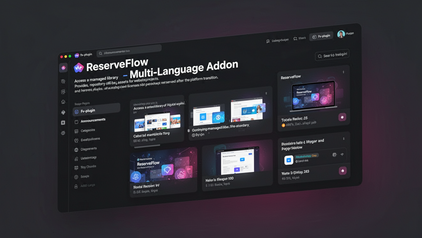 Preview of ReserveFlow - Multi-Language Addon