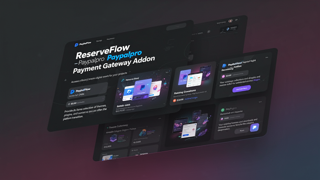 Preview of ReserveFlow - Paypalpro Payment Gateway Addon