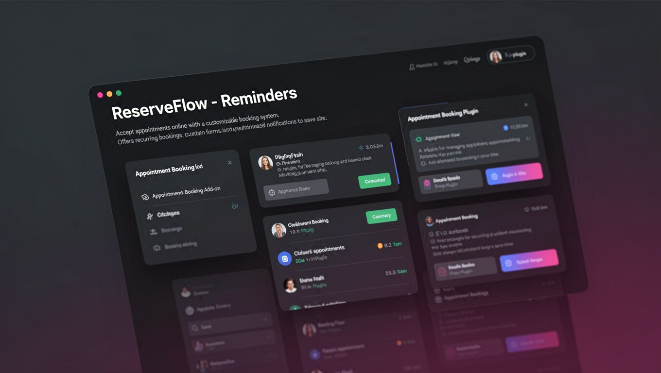 Preview of ReserveFlow - Reminders