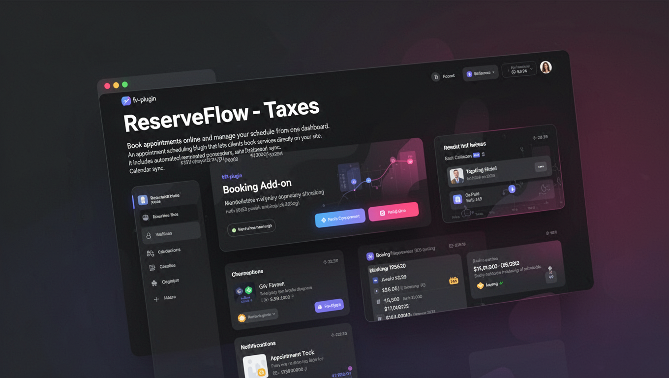 Preview of ReserveFlow - Taxes