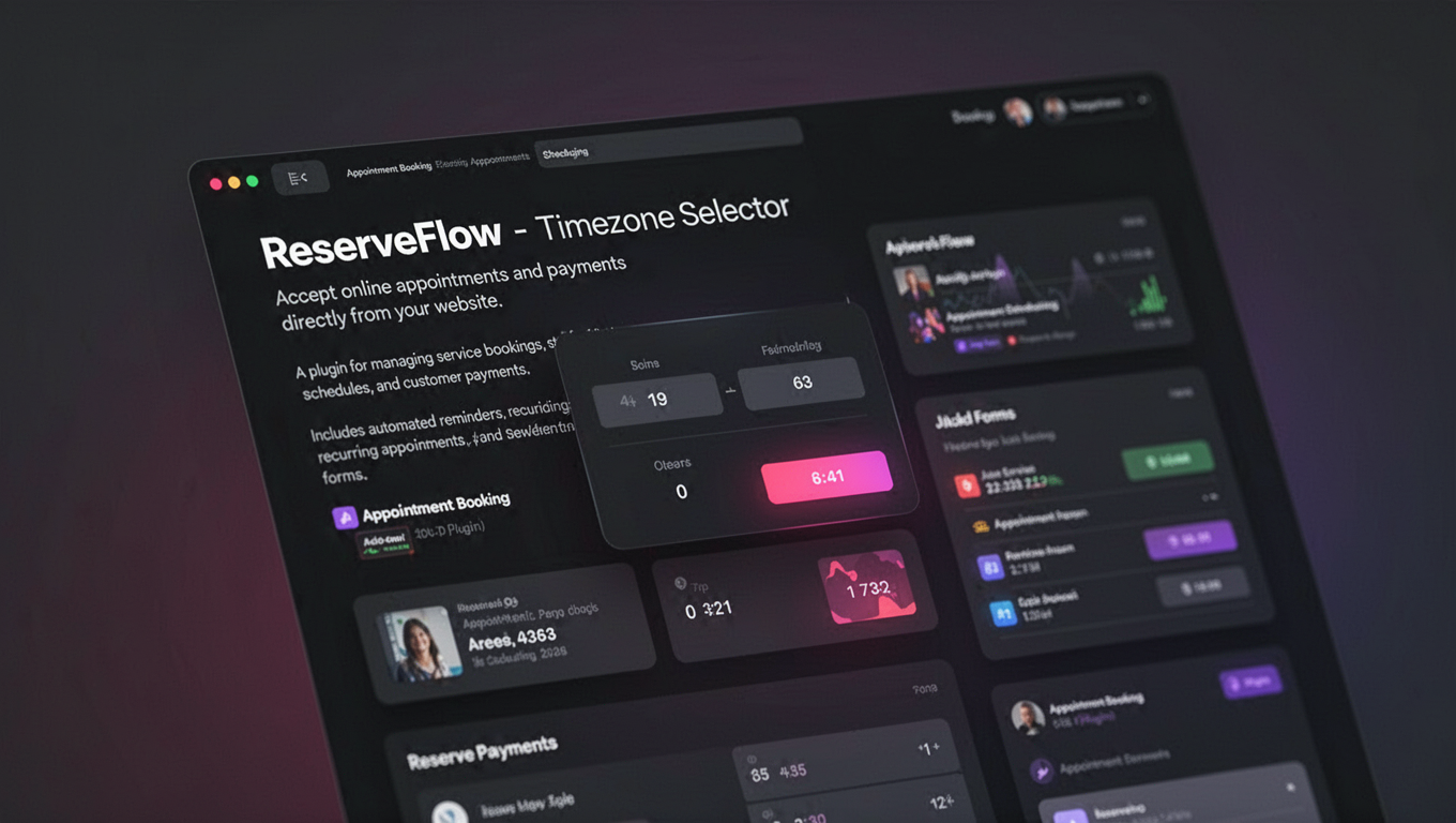 Preview of ReserveFlow - Timezone Selector