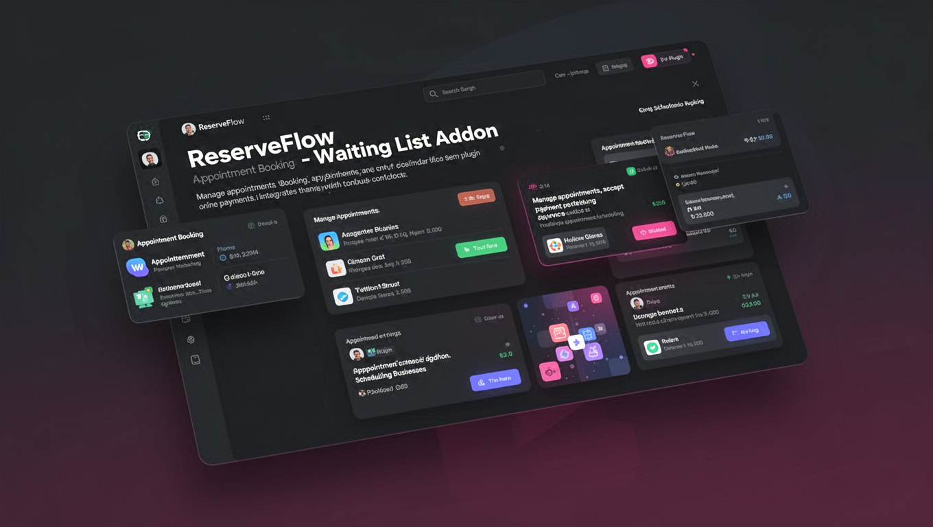 Preview of ReserveFlow - Waiting List Addon