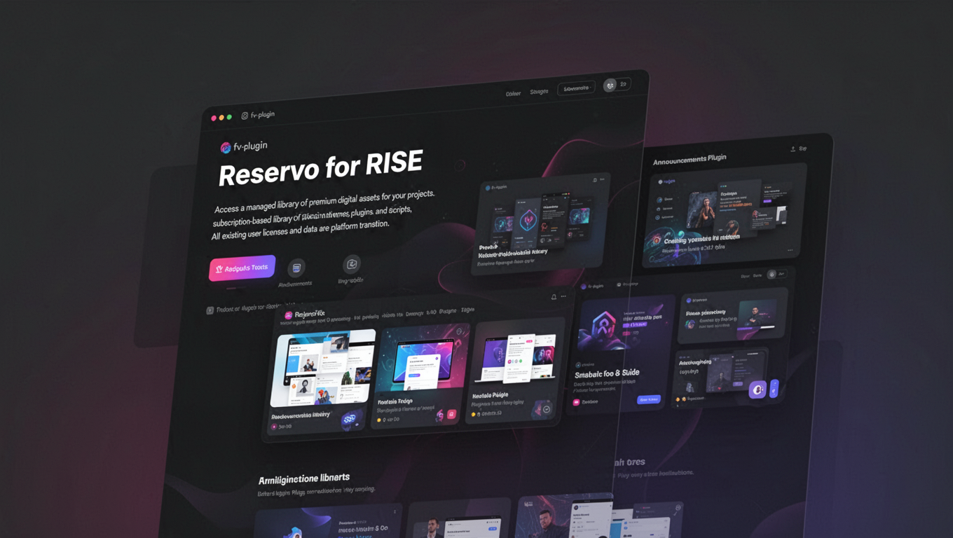 Preview of Reservo for RISE