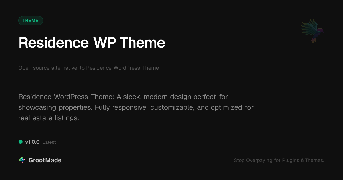 Preview of Residence WP Theme