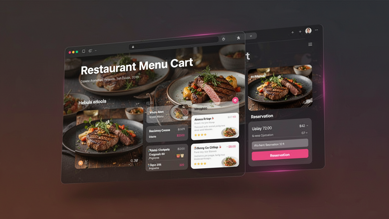 Preview of Restaurant Menu Cart