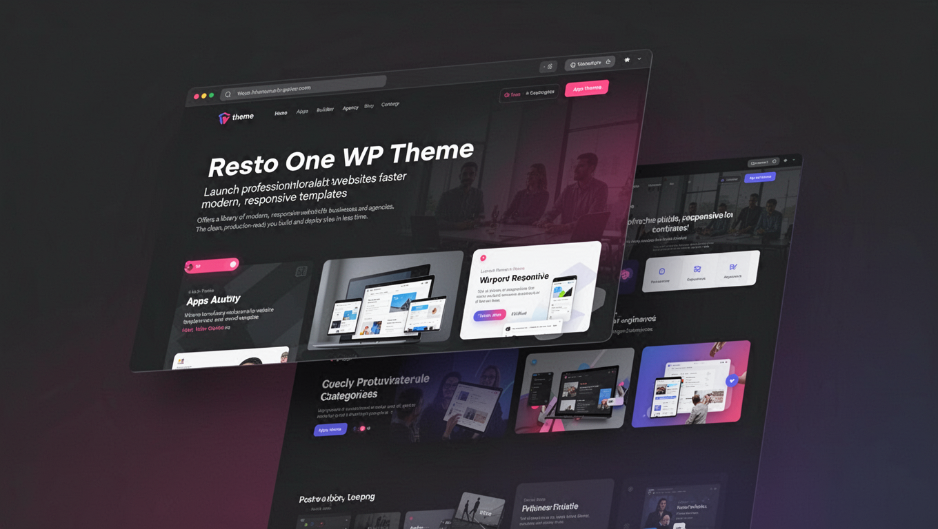 Preview of Resto One WP Theme