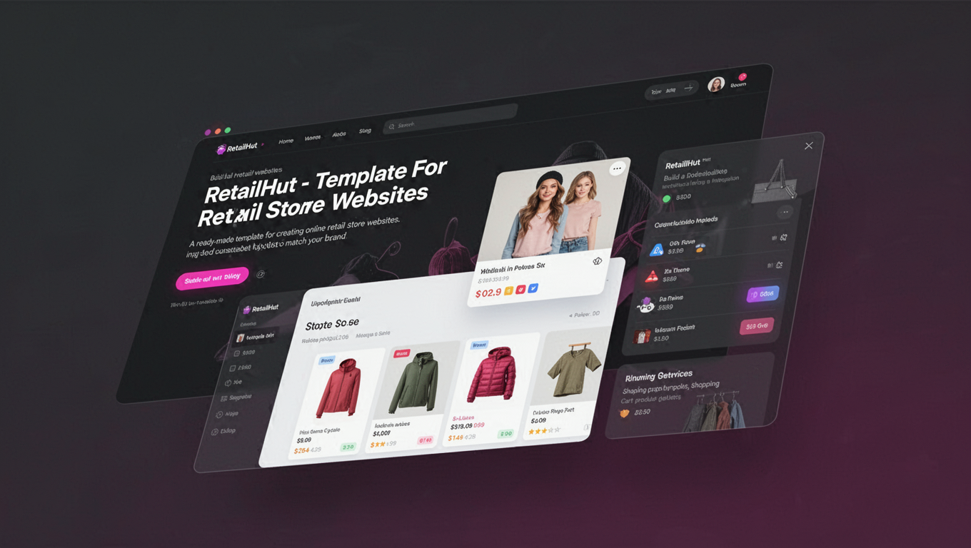 Preview of RetailHut - Template For Retail Store Websites
