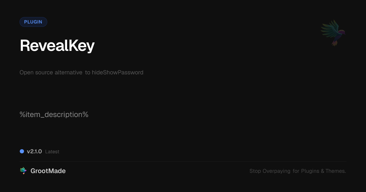 Preview of RevealKey