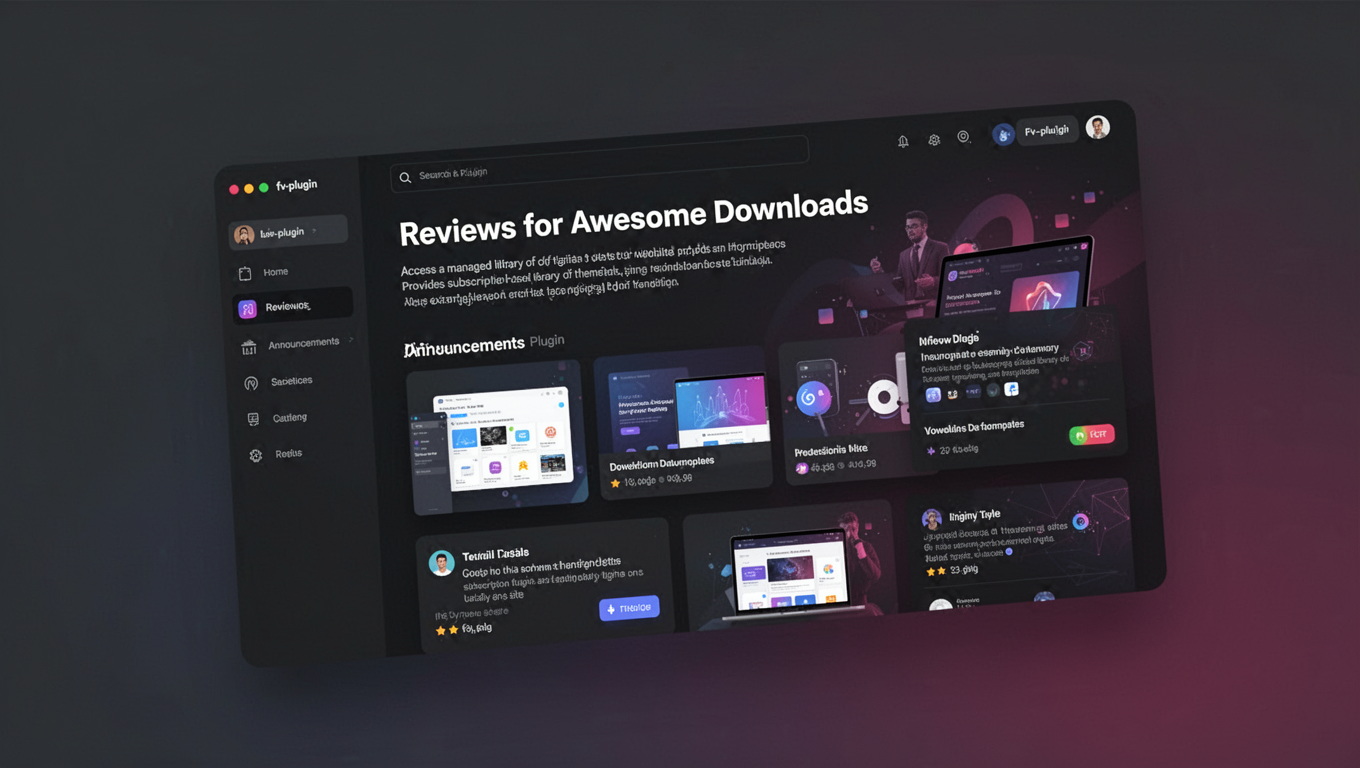 Preview of Reviews for Awesome Downloads