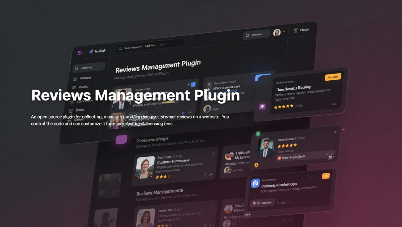 Preview of Reviews Management Plugin