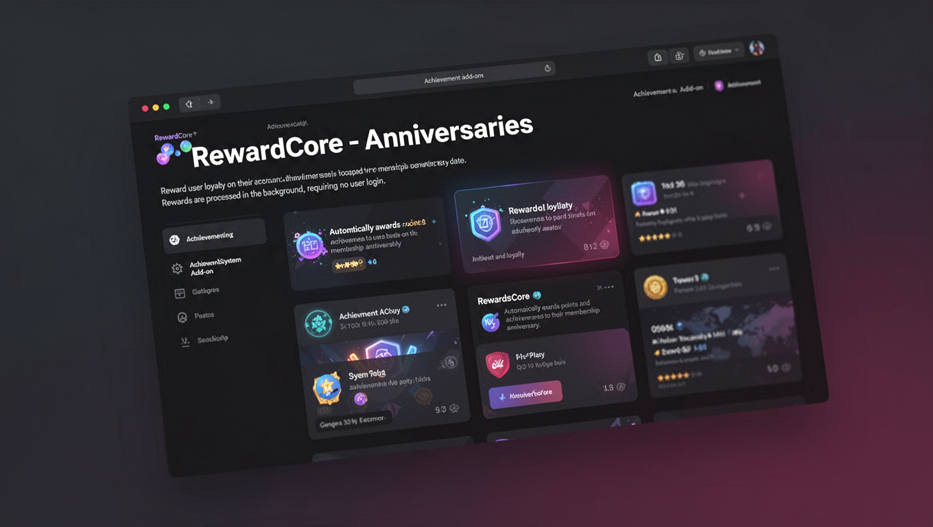Preview of RewardCore - Anniversaries