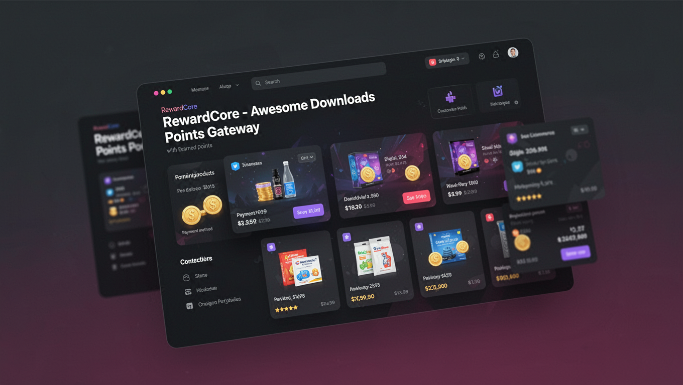 Preview of RewardCore - Awesome Downloads Points Gateway
