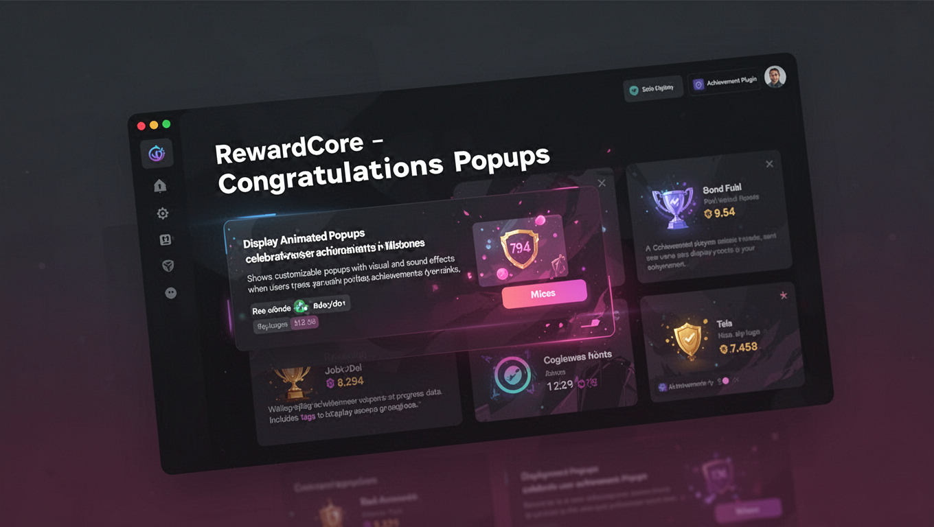 Preview of RewardCore - Congratulations Popups