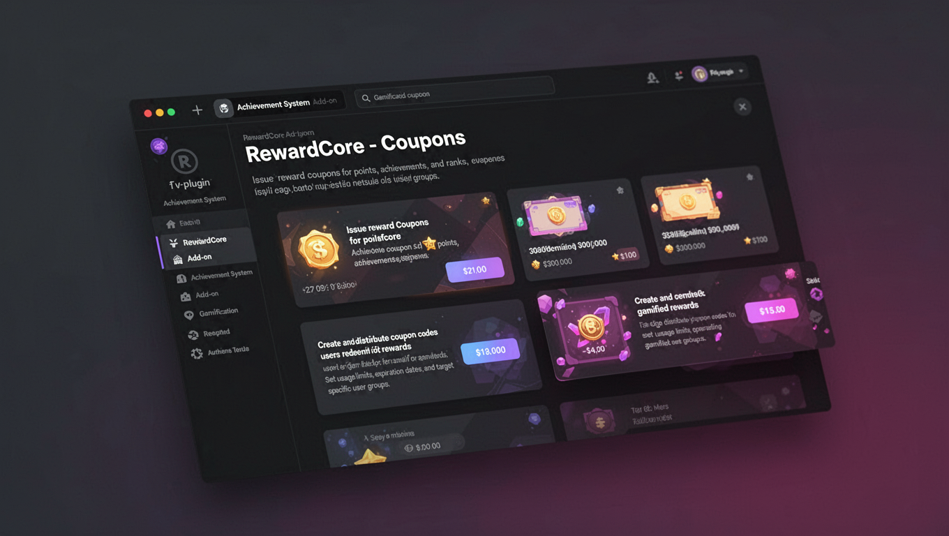 Preview of RewardCore - Coupons
