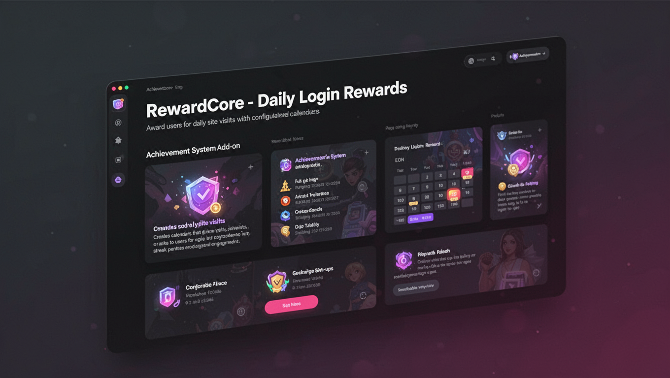 Preview of RewardCore - Daily Login Rewards