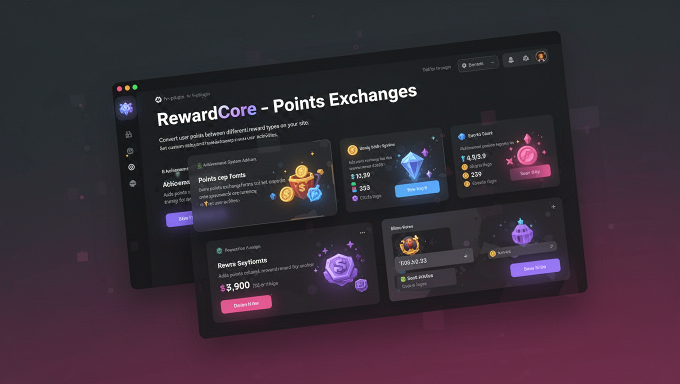 Preview of RewardCore - Points Exchanges