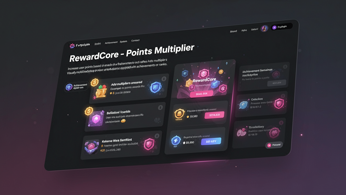 Preview of RewardCore - Points Multiplier
