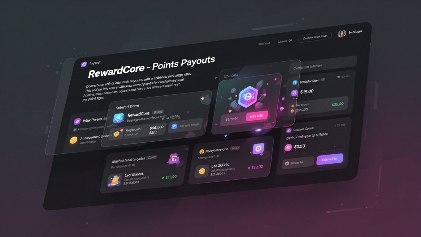 Preview of RewardCore - Points Payouts