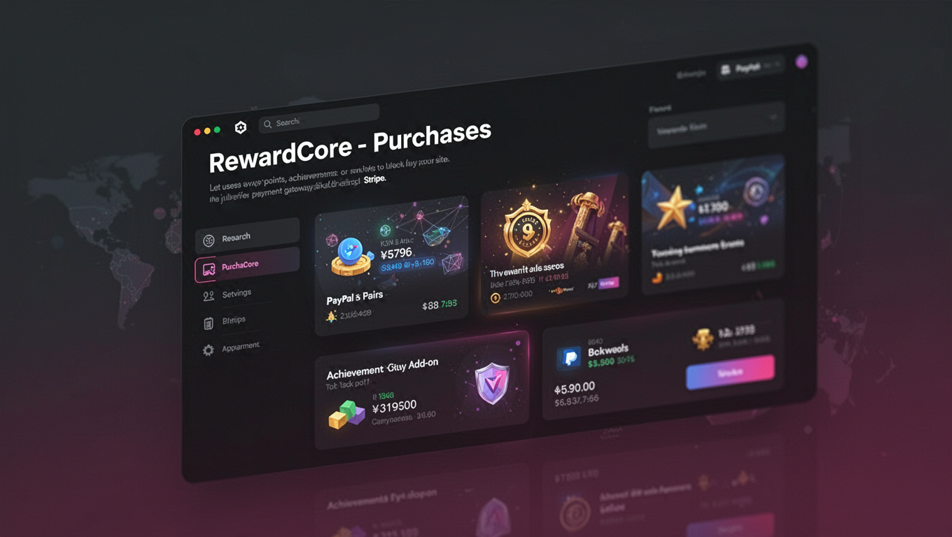 Preview of RewardCore - Purchases