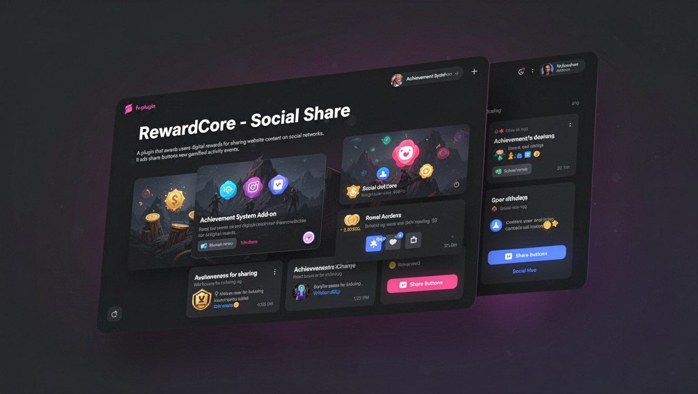 Preview of RewardCore - Social Share
