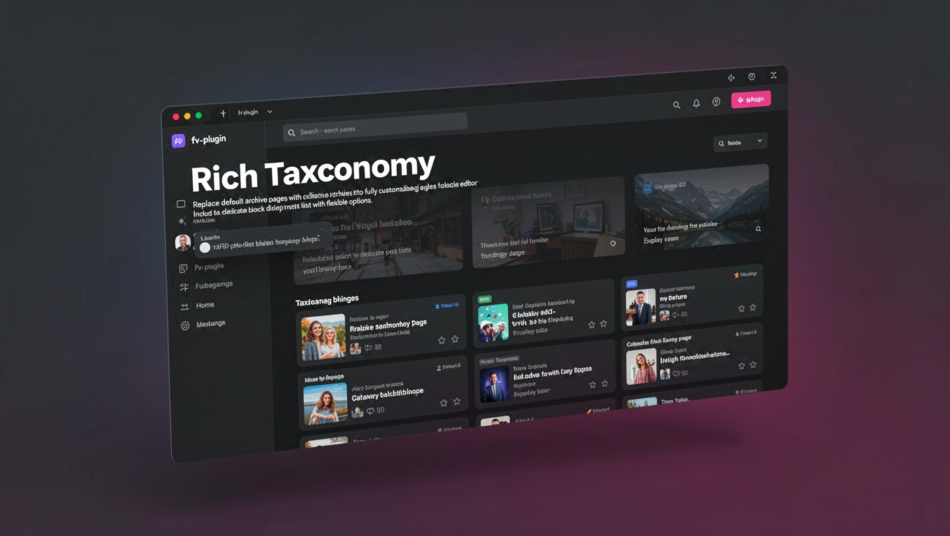 Preview of Rich Taxonomy