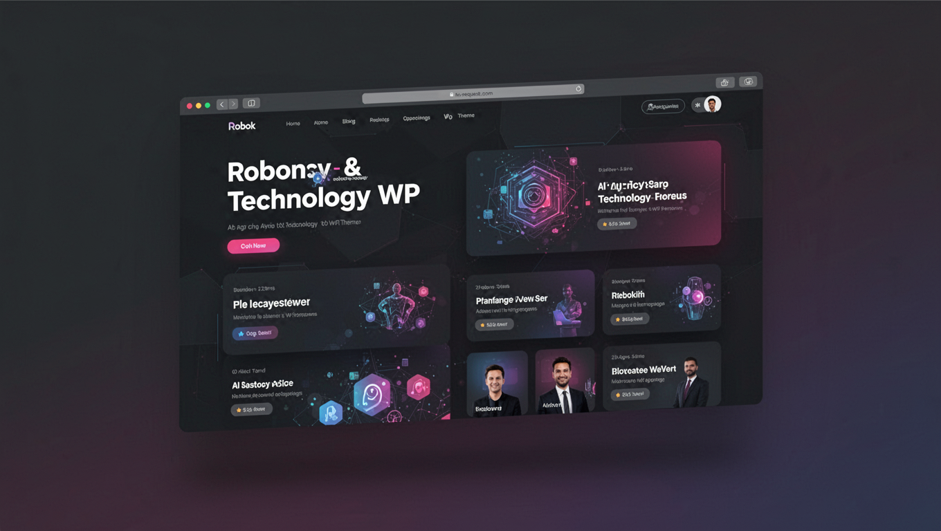 Preview of Robok - AI Agency & Technology WP Theme
