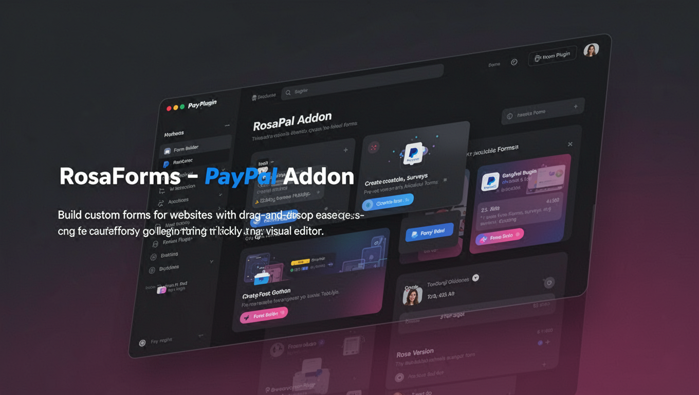 Preview of RosaForms - PayPal Addon