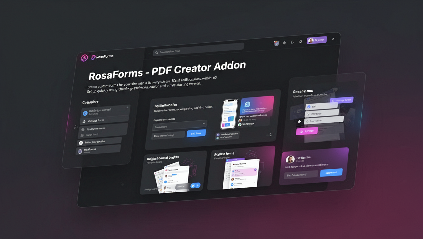 Preview of RosaForms - PDF Creator Addon