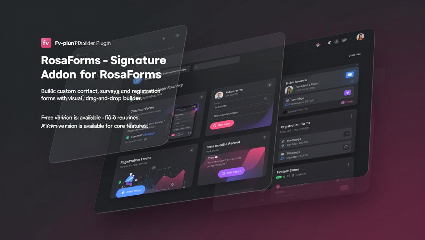 Preview of RosaForms - Signature Addon for RosaForms
