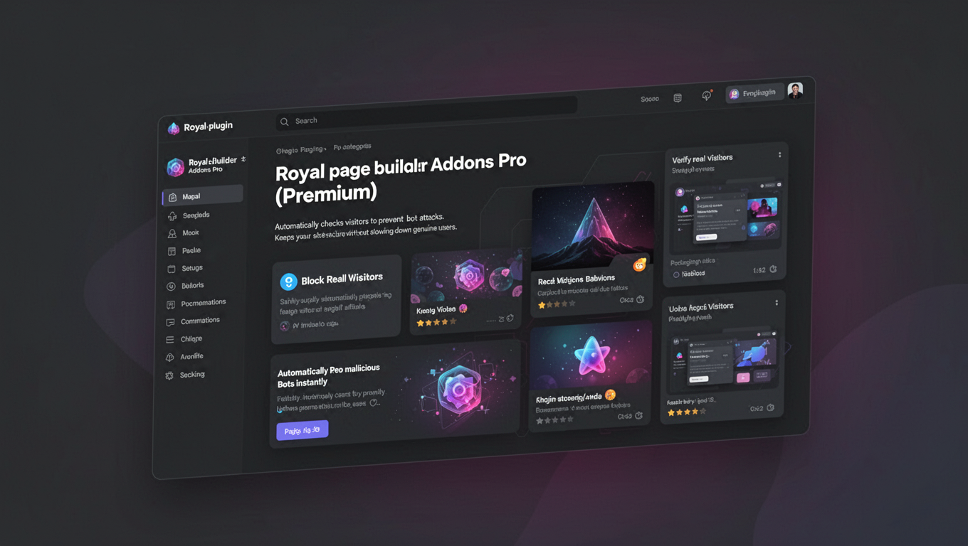 Preview of Royal Elementor Addons Pro (Premium)