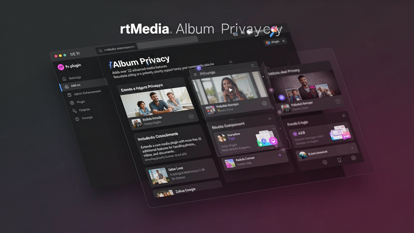 Preview of rtMedia Album Privacy