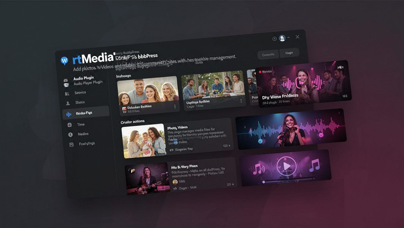Preview of rtMedia for WP, BuddyPress and bbPress