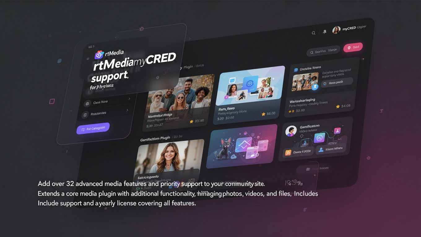 Preview of rtMedia myCRED