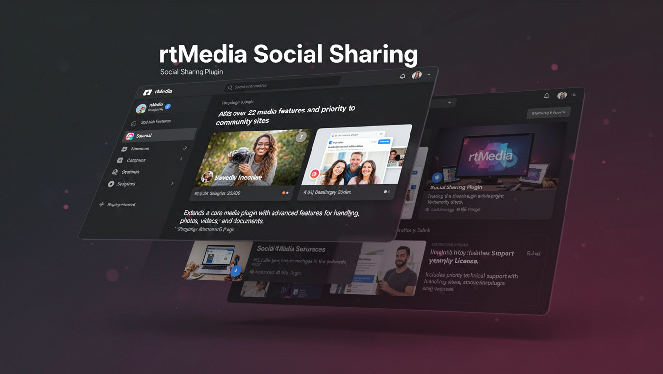 Preview of rtMedia Social Sharing