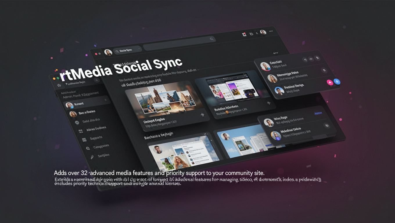 Preview of rtMedia Social Sync