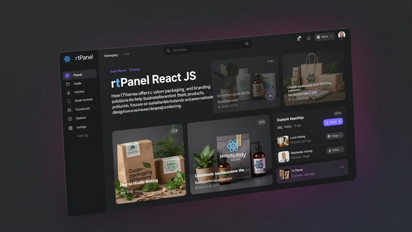 Preview of rtPanel React JS
