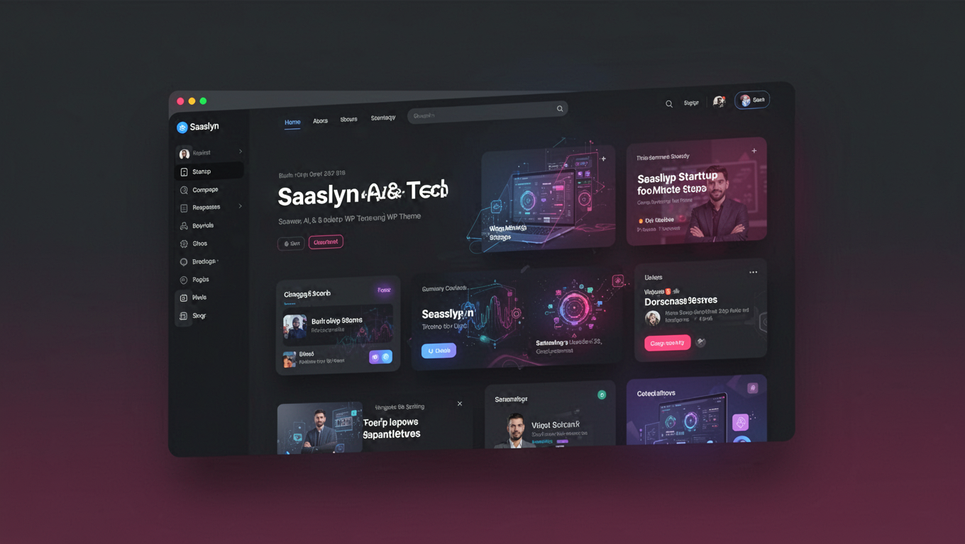 Preview of Saaslyn - Saas, AI & Tech Startup WP Theme