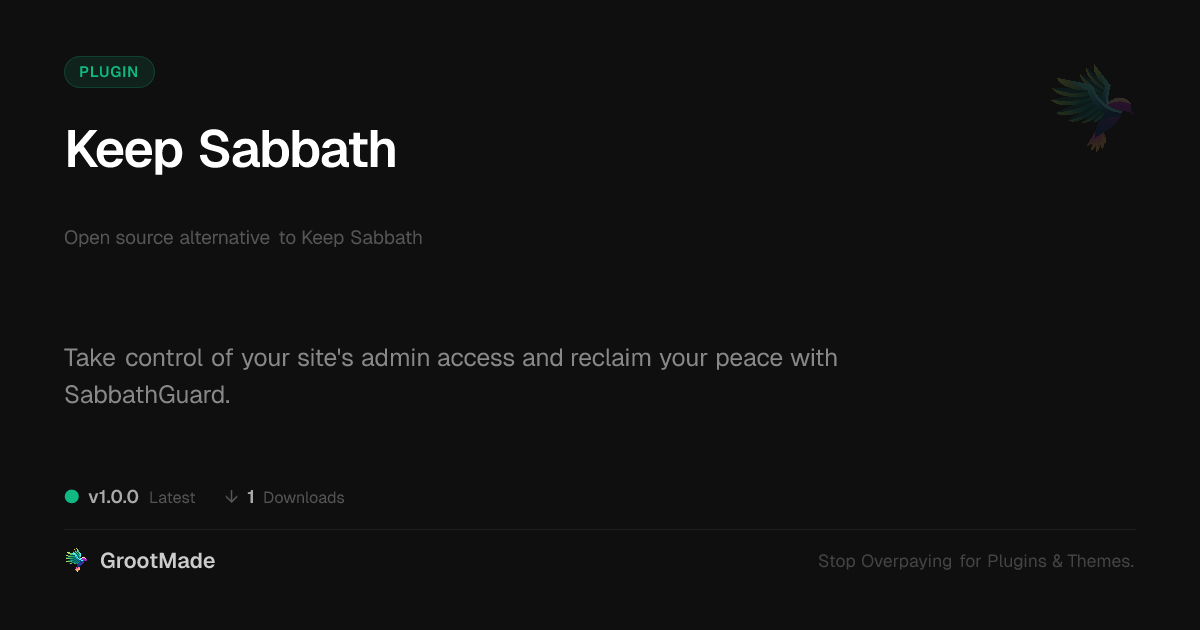 Preview of Keep Sabbath