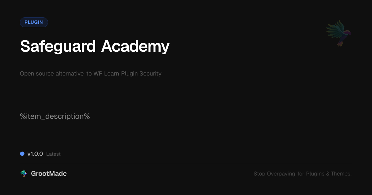 Preview of Safeguard Academy