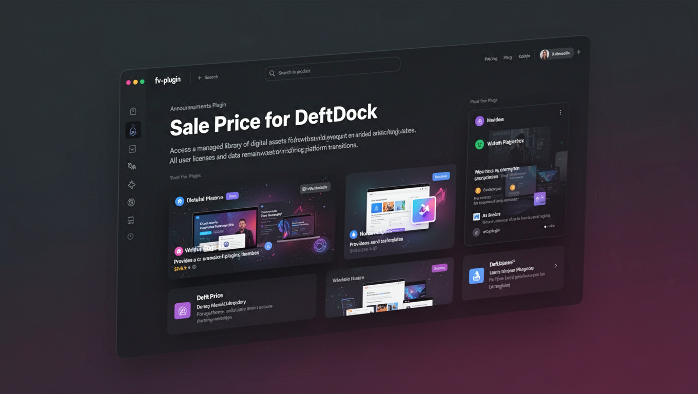 Preview of Sale Price for DeftDock