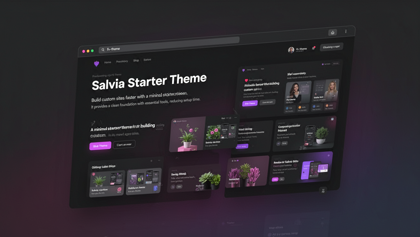 Preview of Salvia Starter Theme