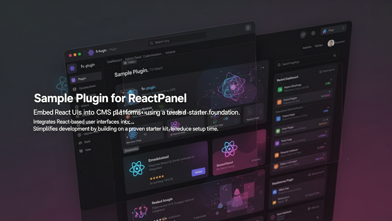Preview of Sample Plugin for ReactPanel