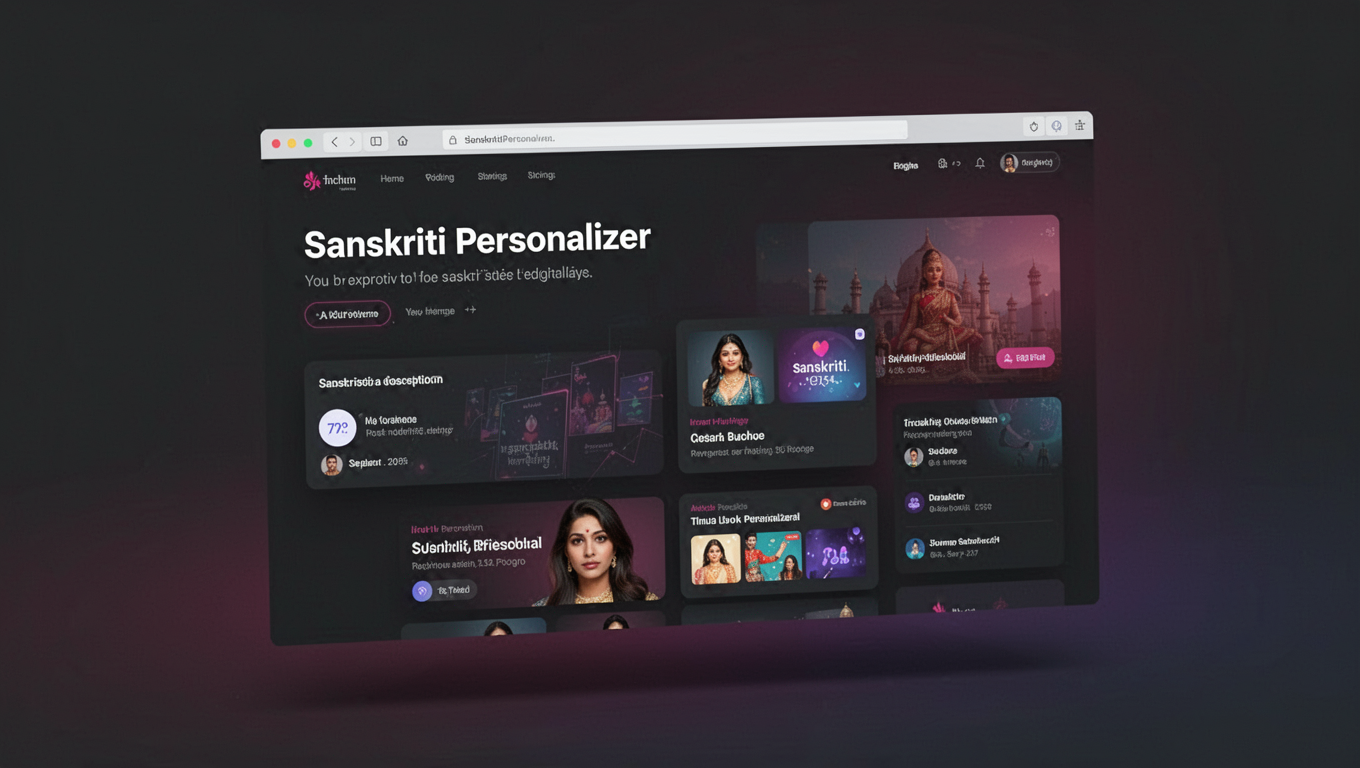 Preview of Sanskriti Personalizer