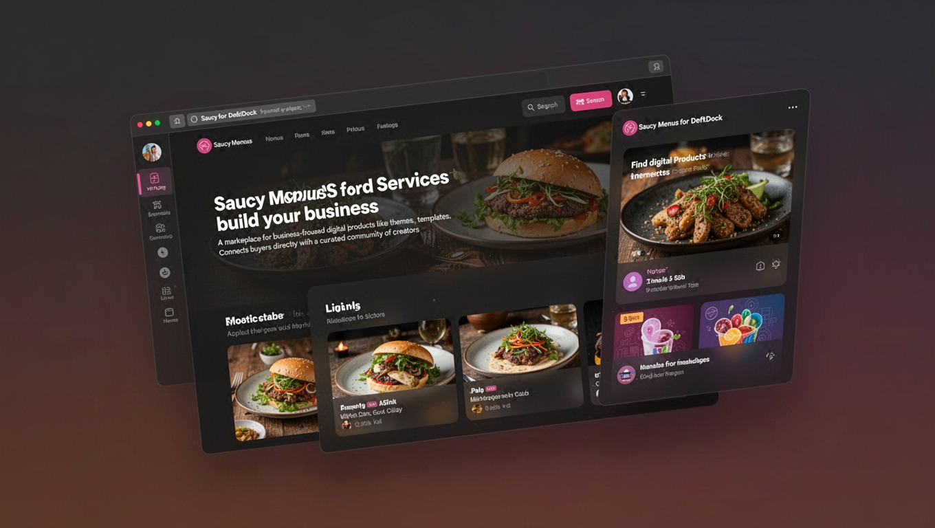 Preview of Saucy Menus for DeftDock