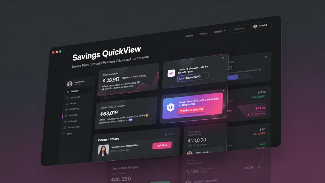 Preview of Savings QuickView