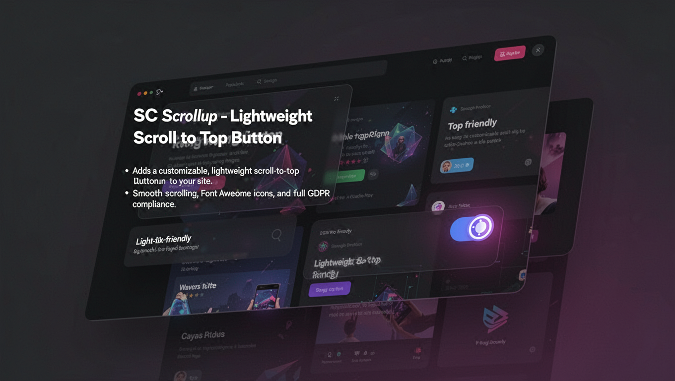 Preview of SC Scrollup - Lightweight Scroll to Top Button